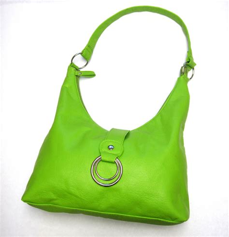 lime green purse designer.